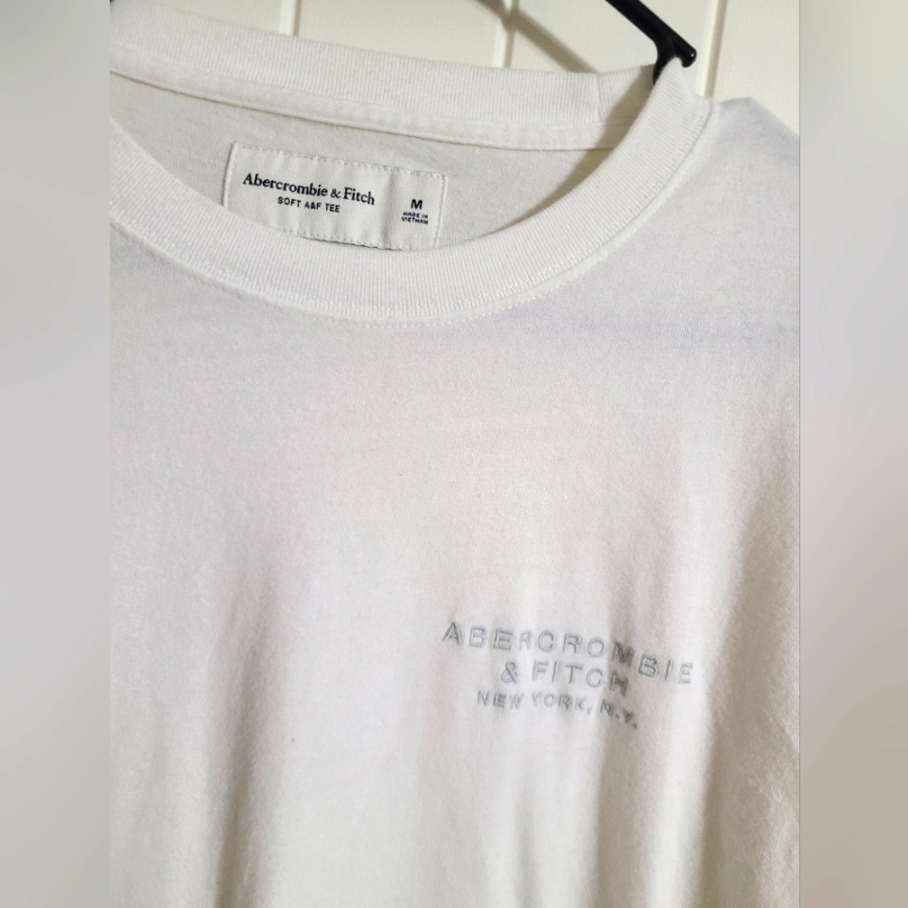 Abercrombie & Fitch White Longsleeve Men's M